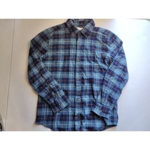 Tommy Bahama Boys XXL Flannel Plaid Shirt Button Down Long Sleeve‎ Casual